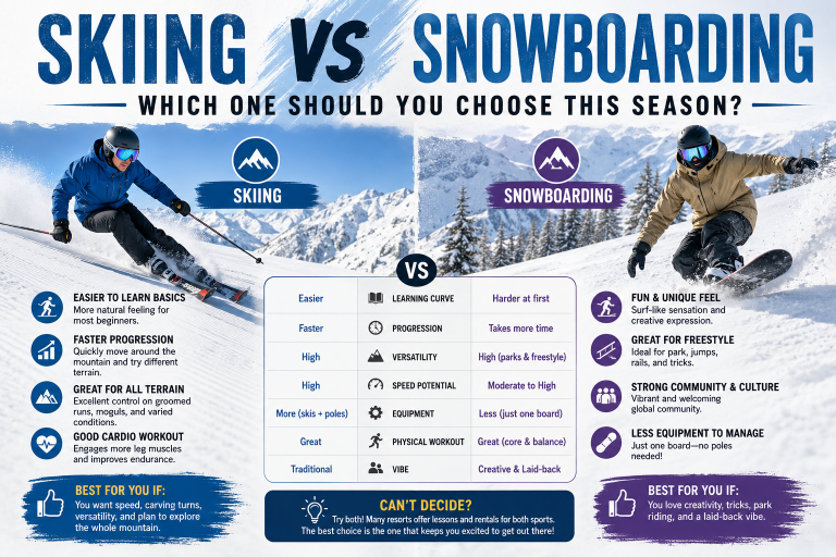 Skiing vs Snowboarding: Which One Should You Choose This Season?